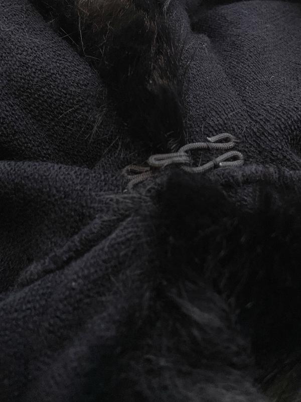 Luxury Plush Hooded Cape Shawl with Imitation Fur