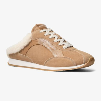 Women’s Faux Shearling Trim Slip On Sneakers