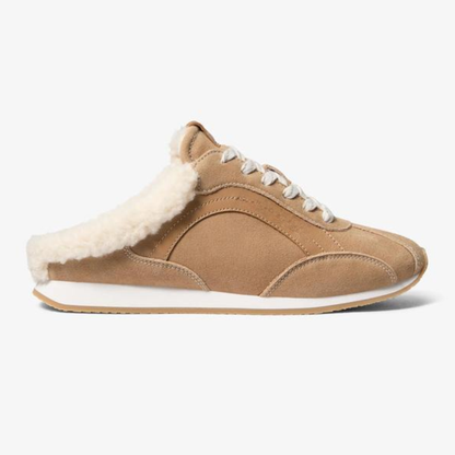 Women’s Faux Shearling Trim Slip On Sneakers
