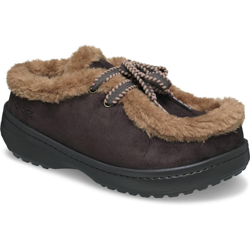 Fuzzy Lined Moccasin Clog Shoes